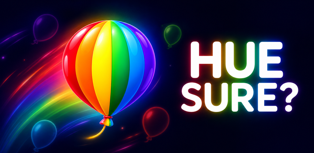 HUE SURE? rainbow balloon game